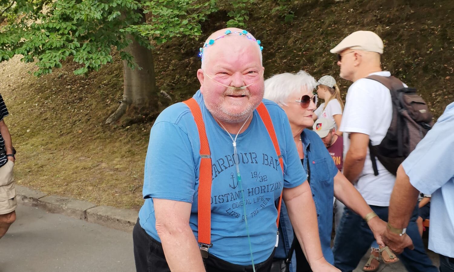 Bewohner beim Spaziergang